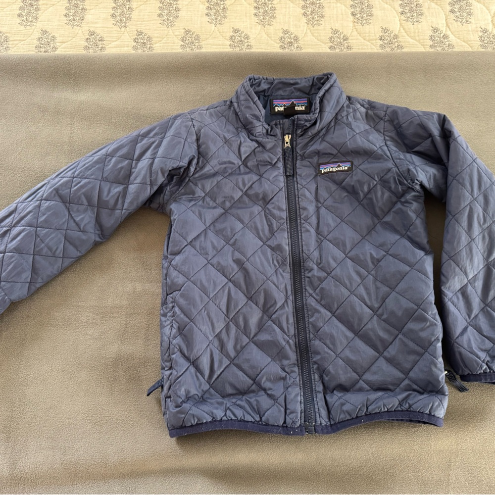 Patagonia Nano Puff Kids Quilted Puffer Jacket - Dark Blue